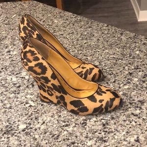 Nine West Leopard Wedge